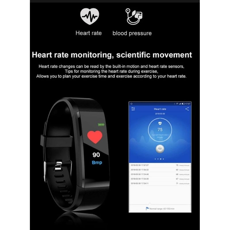 BIG PROMO FITPRO SMARTWATCH 115 PLUS SMARTBAND FITNESS TRACKER