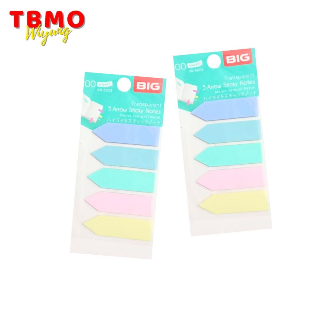 

Tbmo Sticky Note Big Pet 5 Warna Pastel 6023 Big