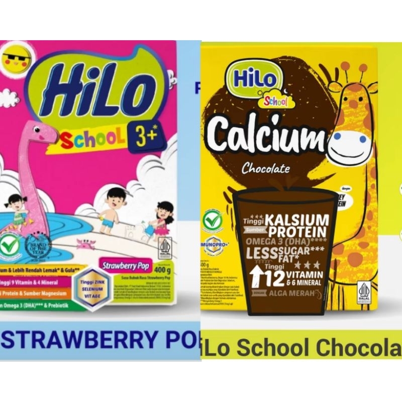 

Hilo school strawberry pop dan cokelat.