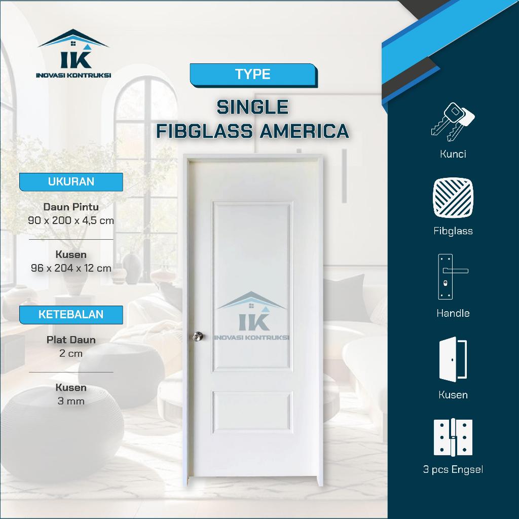 NEW PORODUK INOVASI KONTRUKSI - (FIBGLASS AMERIKA) SET PINTU UTAMA PINTU KAMAR TIDUR KUSEN SET TEBAL