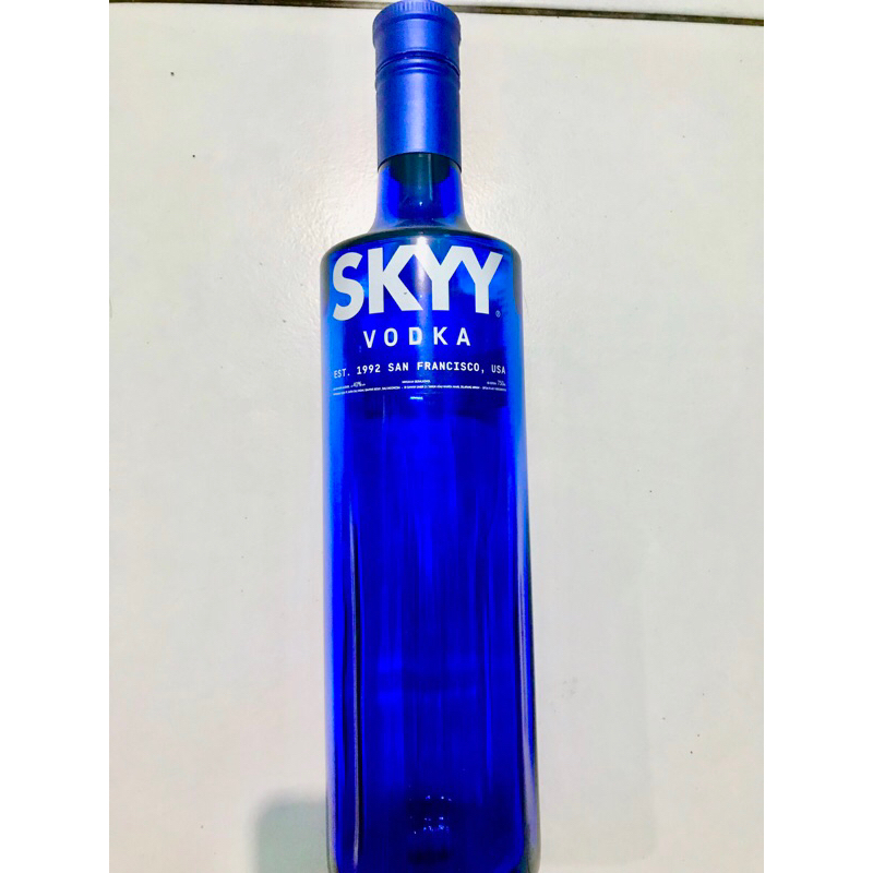 botol bekas minuman  sky vodka TANA DUS botol antik botol unik pajangan botol hiasan