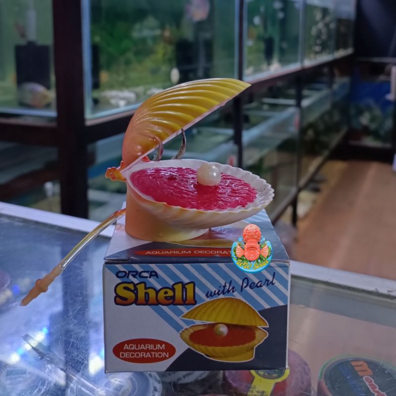 KERANG Mainan Hiasan Dekorasi Aquarium Akuarium Indah Tank Berputar Lucu Unik LUCKINESS Airator Aera