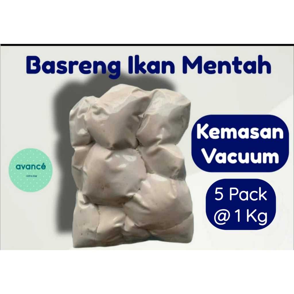 5 Pack 1 Kg Basreng Ikan Mentah Asli Bandung Kemasan Vacuum