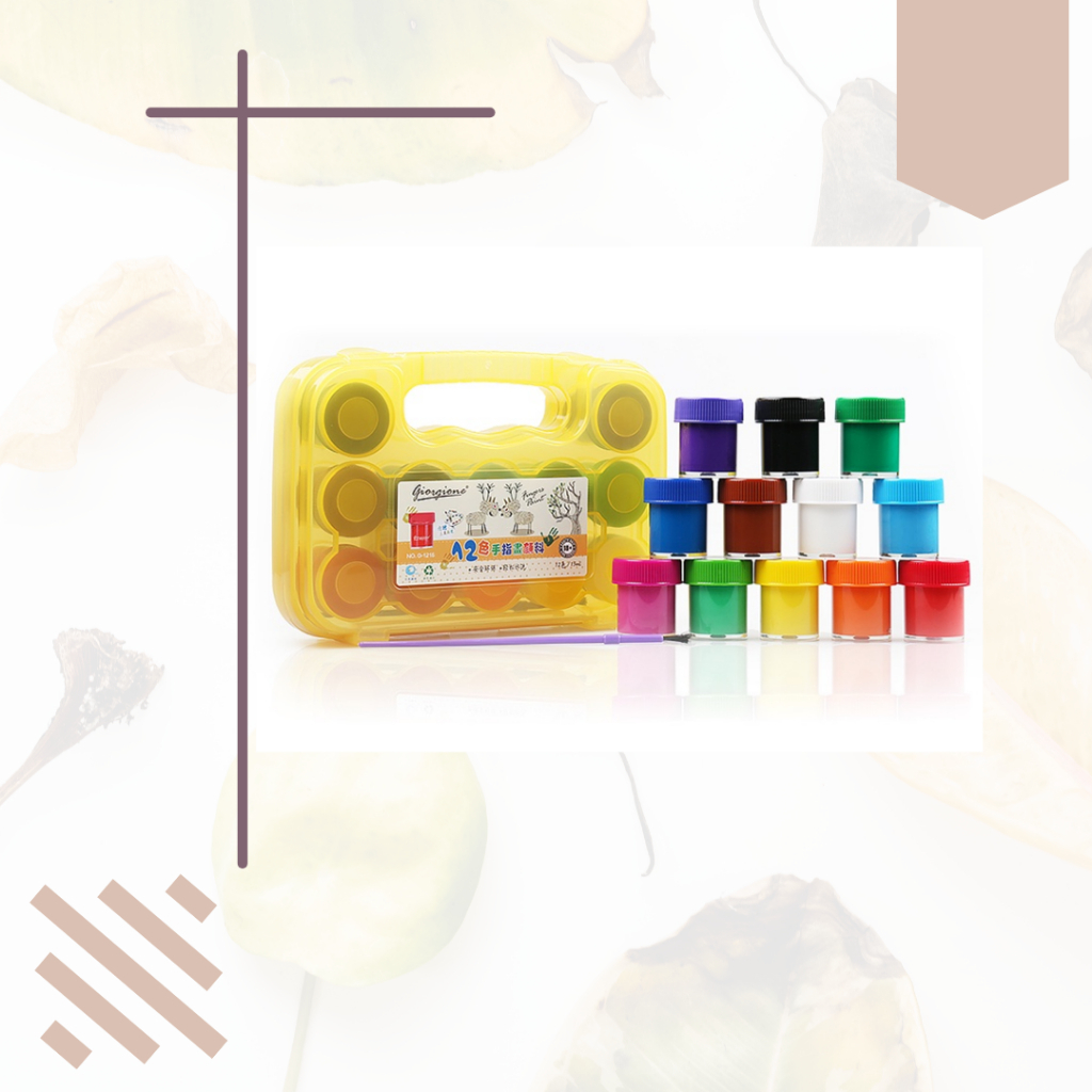 

Giorgione Watercolor Paints Finger Painting 12 Warna G-1215