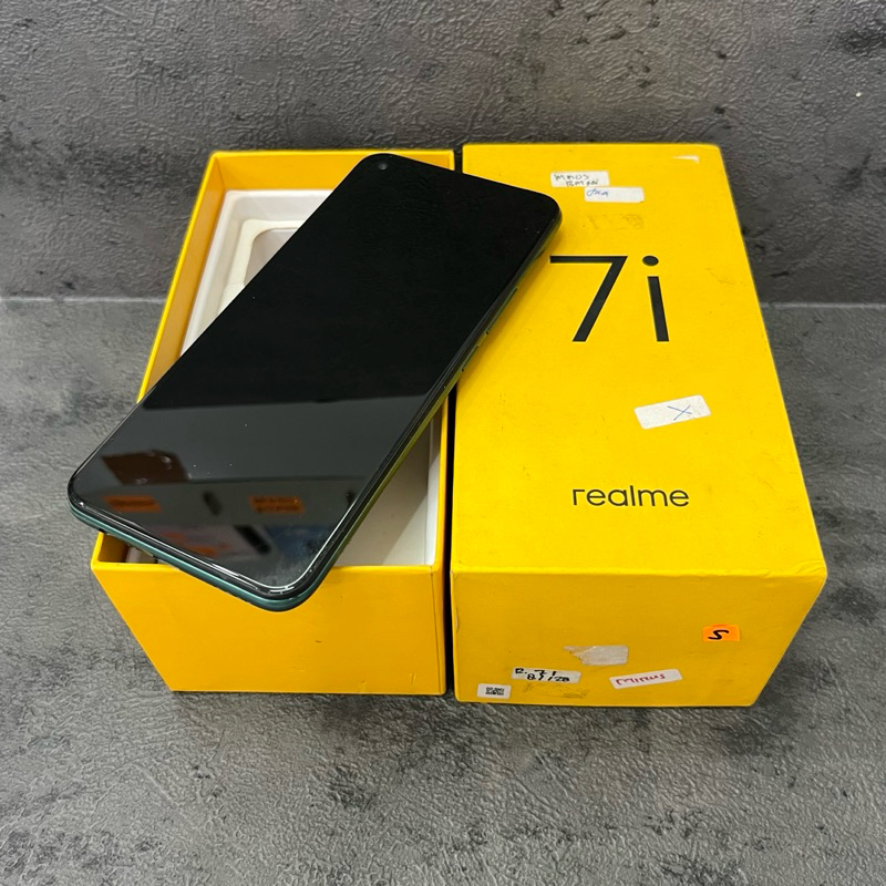 Realme 7i 8/128gb Fullset Second - Batrei Bocor