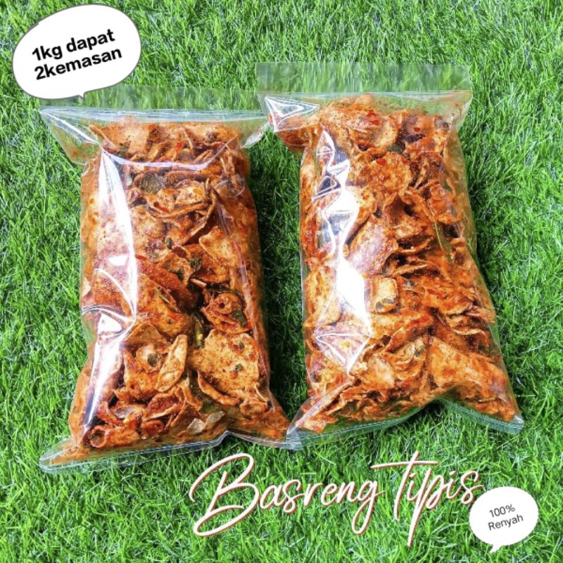 

Basreng tipis pedas daun jeruk super renyah 500gr-1kg
