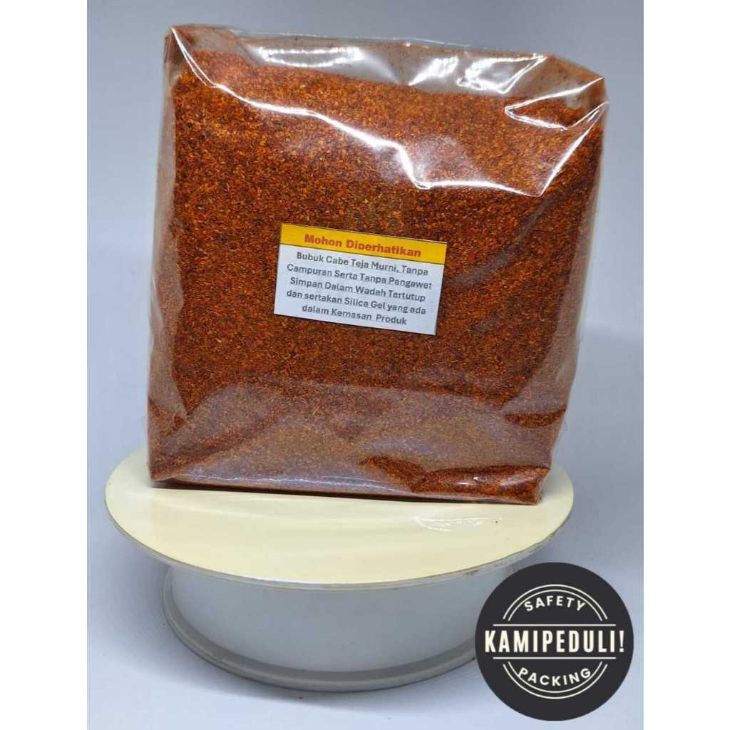 

Bubuk Cabe Teja/Japlak Murni kemasan 500 Gram