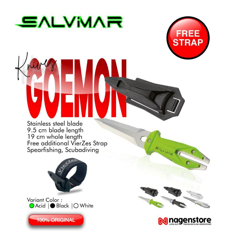 Salvimar Goemon Knife Dive Knives salvimar Pisau Selam Diving Knive