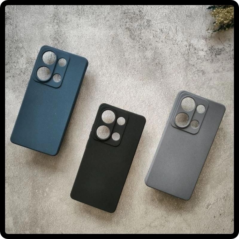 Casing Poco M6pro 4G Casing Sandstone Silicon Anti Slip