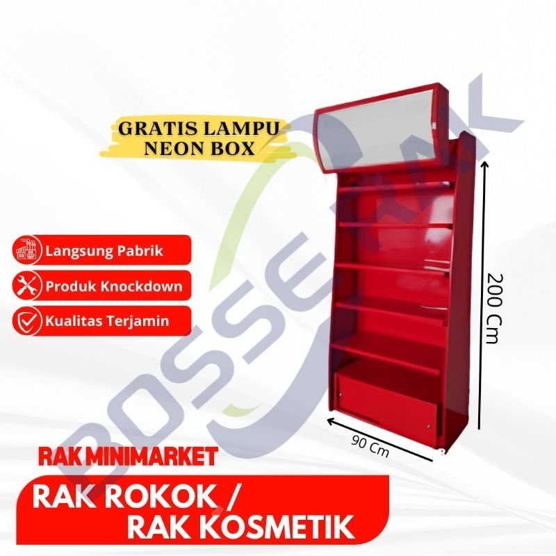 Backwall rokok dan kosmetik/Backwall minimarket display/rak rokok rak kosmetik/ rak supermarket mura