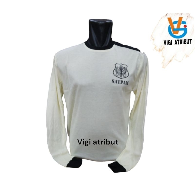 baju SATPAM cream lengan panjang