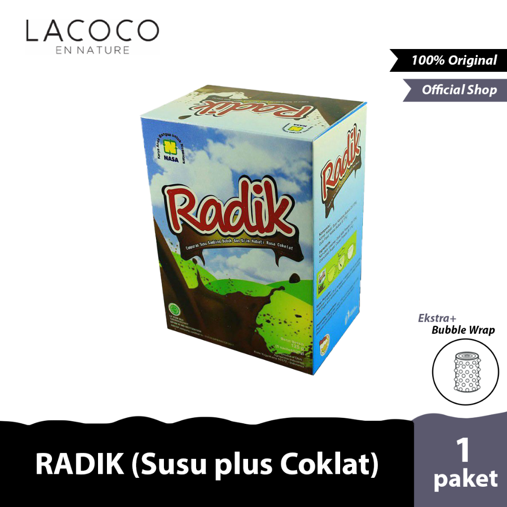 

Natural Radik GM Susu Kambing Bubuk Plus Krim Nabati Radix /Stockist PT Nasa Original