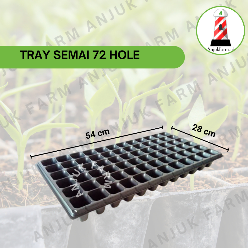 Tray Pot 72 Hole TEBAL / Tray Semai 72 Lubang TEBAL