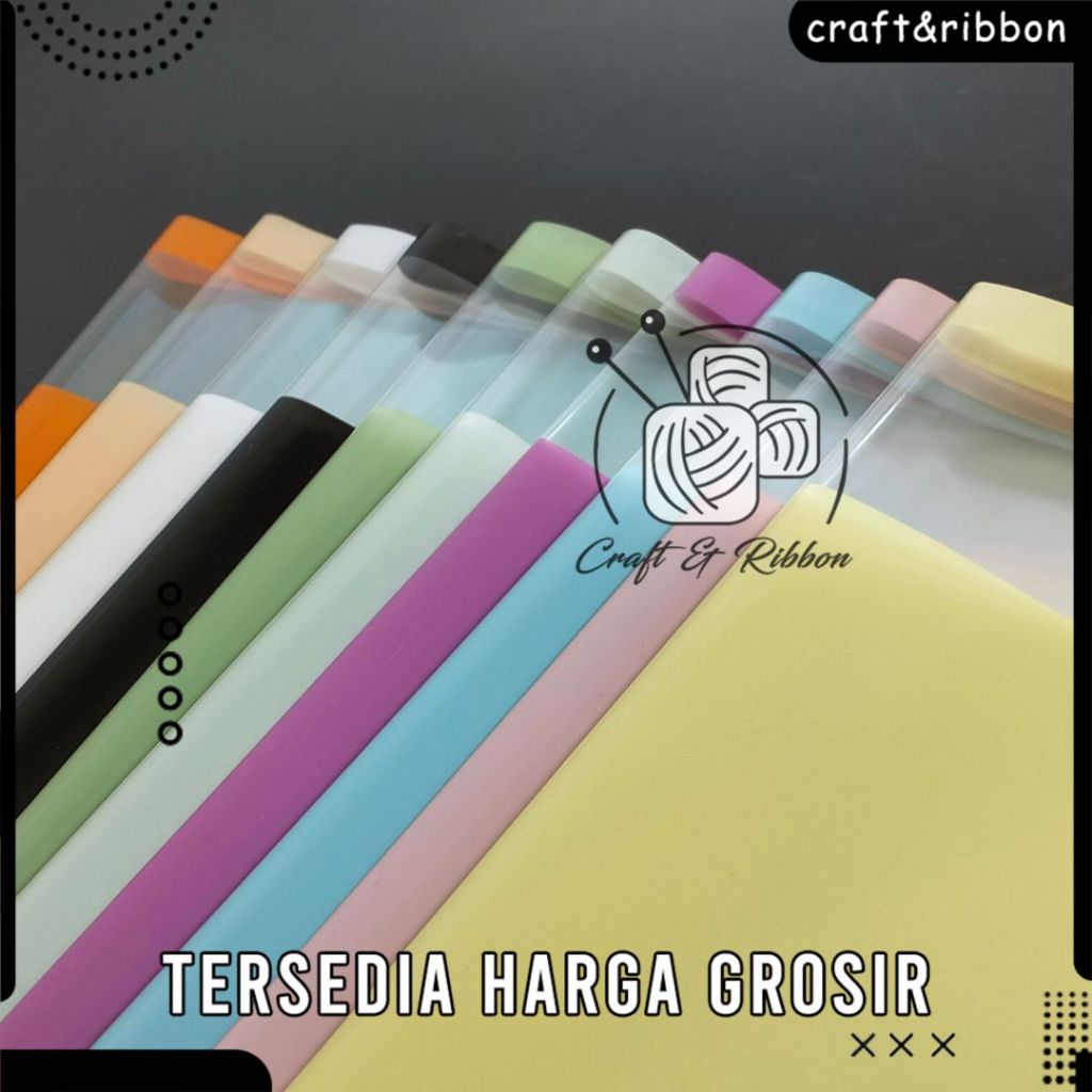 

[CNR] Kertas Florist Bucket Pastel Glossy Transparant Flower Wrap