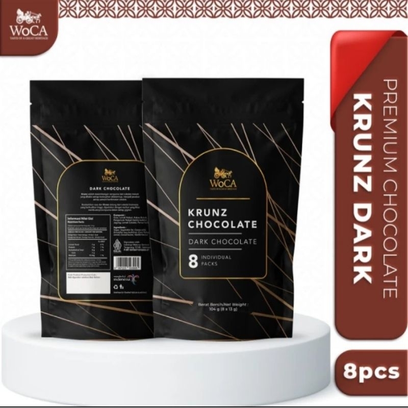 

Hampers WoCA Krunz Dark Chocolate - 8 individual packs per pouch