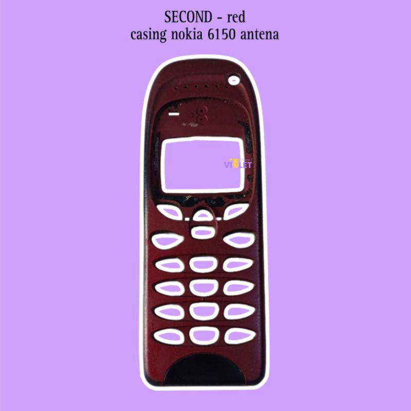 red - SECOND casing nokia 6150. casing nokia 6150 casing 6150 casing hp casing hand phone jadul casi