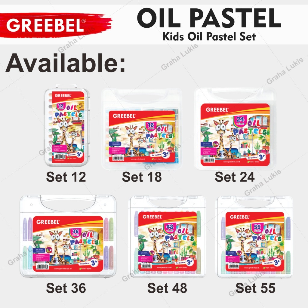 

RK GREEBEL Oil Pastel / Krayon Set 24