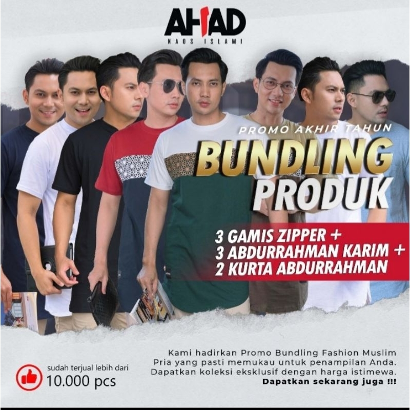 PROMO BUNLING [ Kaos gamis Zipper | kaos Kurta Abdurrahman | kaos Kurta Ahad | kaos kurta Karim ] Ka