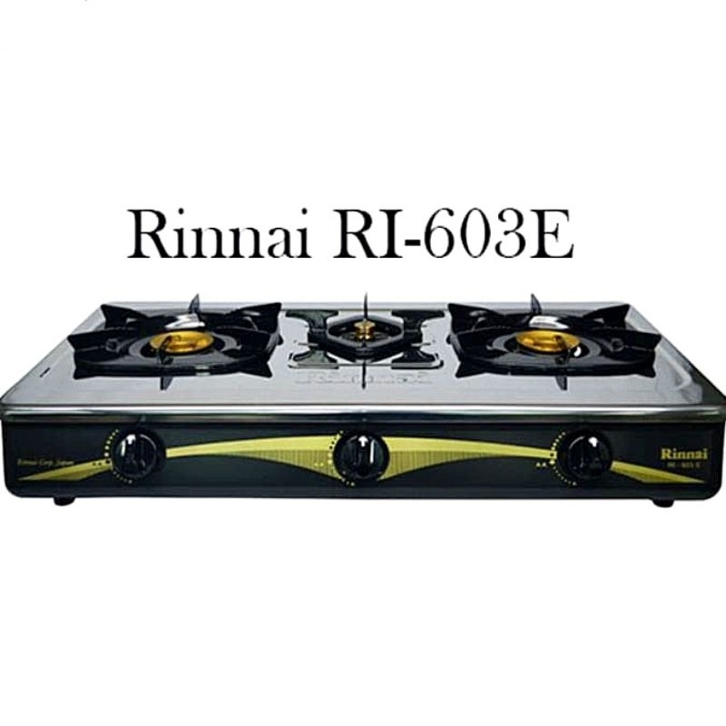 Kompor rinnai ri 603 E 3 tungku / kompor gas rinnai RI603E / RI 603E / Rinnai kompor gas / kompor ri