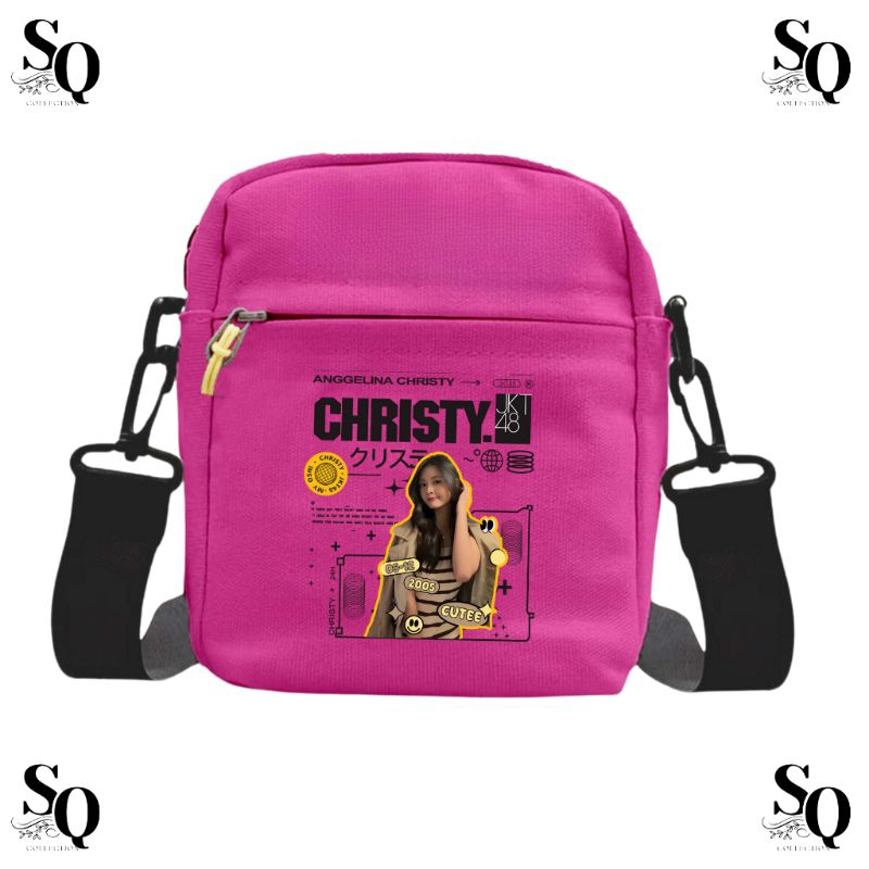 Tas jkt48 JKT48 Marsha Tas Sekolah Stylish Untuk Remaja Tas Selempang JKT48 Bergaya Dengan murah ber