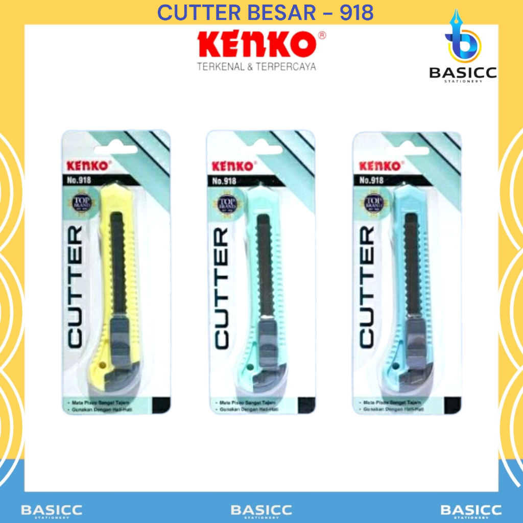 

Kenko Cutter Pemotong Kertas Besar (18mm) No.918 | @1Pcs