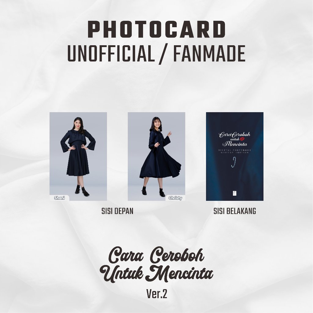 Photocard JKT48 Unofficial / Fanmade PC Edisi "CARA CEROBOH UNTUK MENCINTA vol.2"