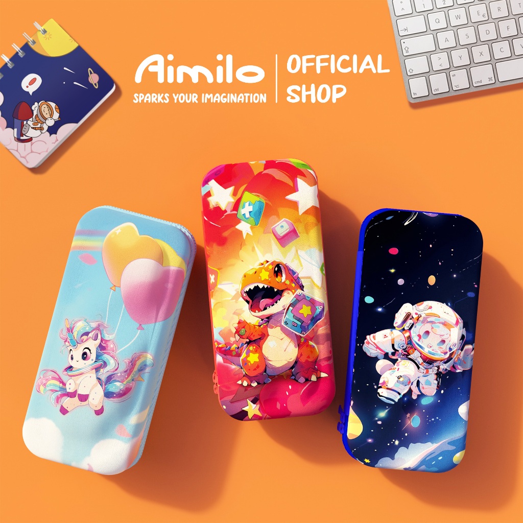 

Aimilo Tempat Pensil Aesthetic 3D Tempat Pensil Anak Laki Laki Waterproof Kotak Pensil Anak Perempuan Alat Tulis Sekolah