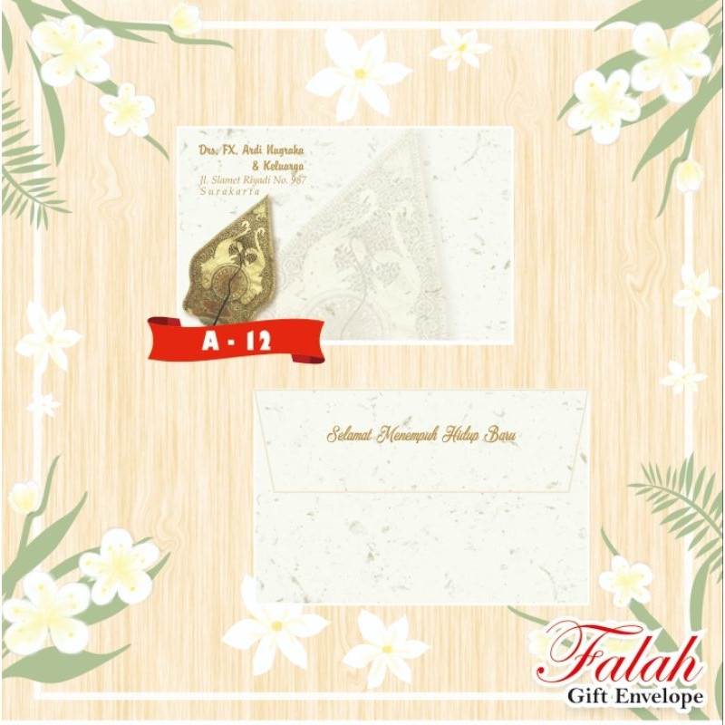 

Amplop Kondangan Falah kode A-12 Amplop Motif Murah tanpa cetak Nama