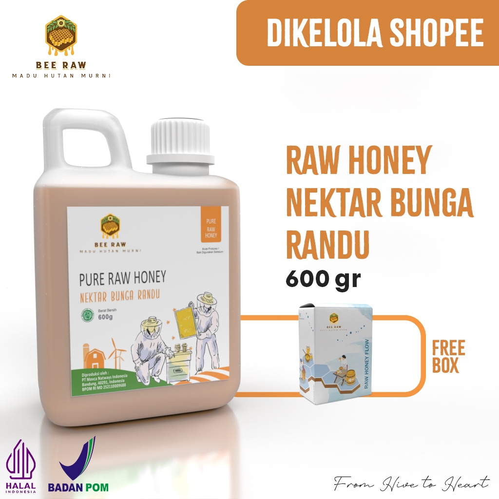 

Bee Raw Madu Bunga Randu 600gr