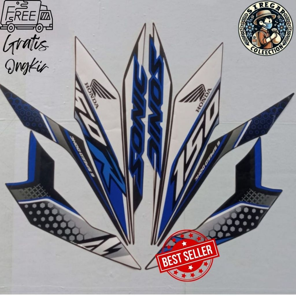 Stiker Striping Honda SONIC 150R 2018 - List Stiker Standar SONIC 150R 2018