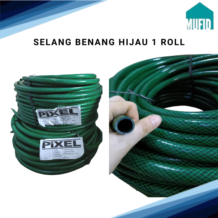 Selang Air Taman Hijau Benang 5/8 1 1 Roll (Pixel Tool)