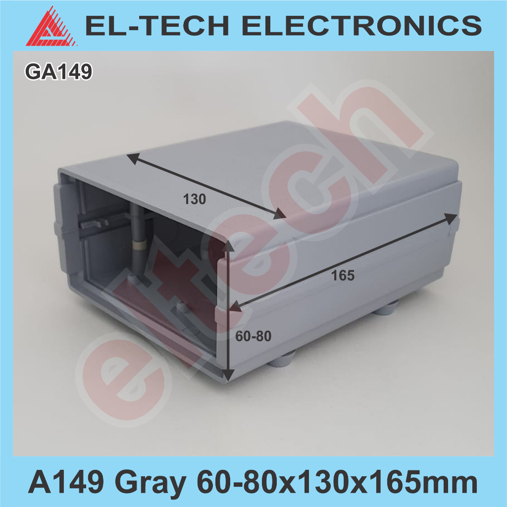 A149 60-80x130x165mm Box Boks Kotak Case Casing Plastic Plastik ABS Project Projek Proyek Instrument