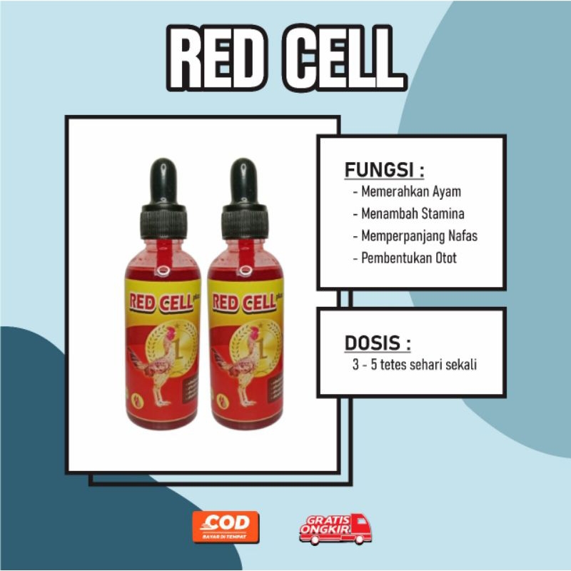 VITAMIN AYAM IMPORT REDCELL UNTUK STAMINA DAN MEMERAHKAN AYAM ADUAN