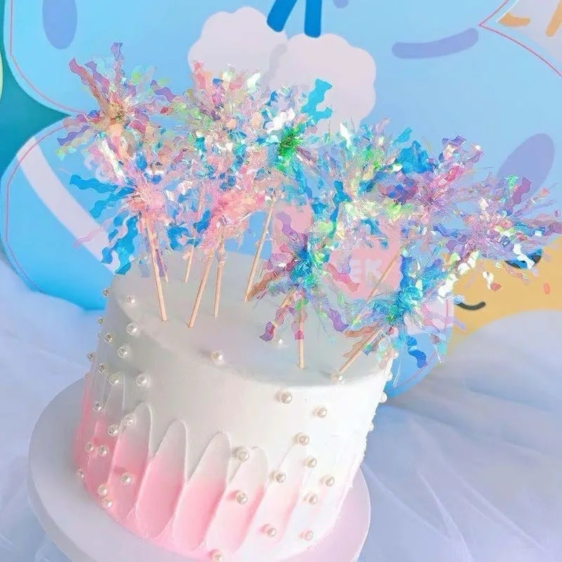 Cake topper hiasan kue cake cupcake kembang api / topper kue fire works