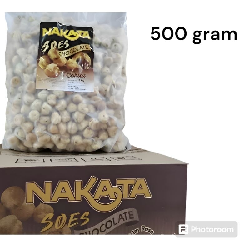 

soes coklat 500 gram camilan isi cokelat bisa cod halal