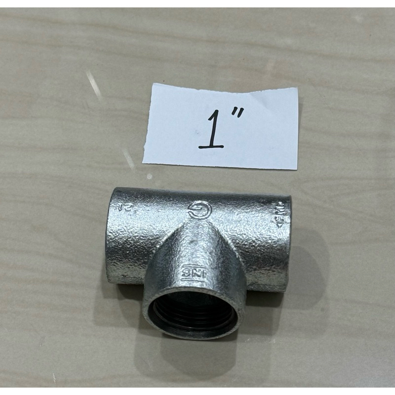 (HARGA 1buah) Tee besi galvanis 1” inci tee vlock galvaniz 1” inchi reducer tees besi 1inci sambunga