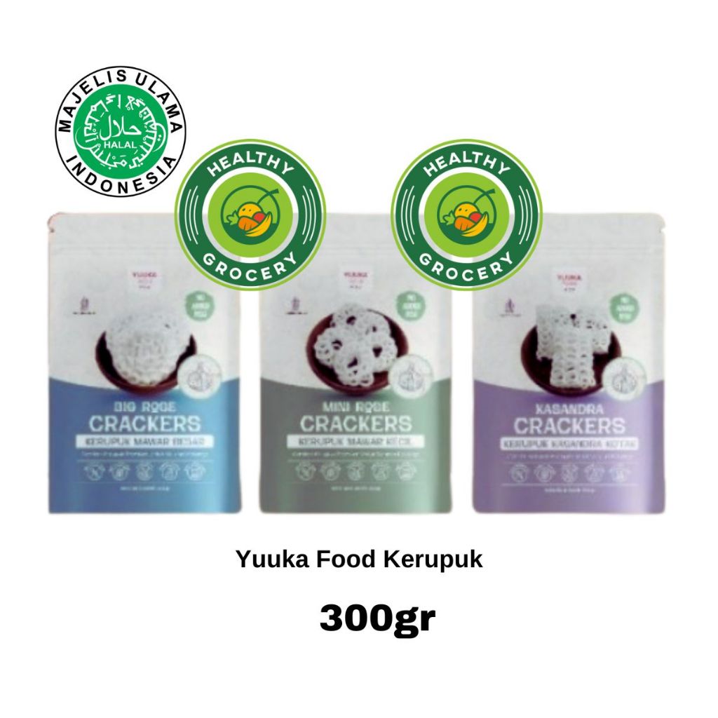 

Yuuka Food Mini Rose Crackers / Kerupuk Mawar Besar / Kerupuk Mawar Kecil 300gr