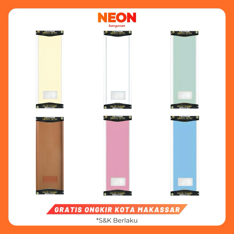 NEON Pintu Kamar Mandi Toilet WC | Pintu PVC Plastik Minimalis