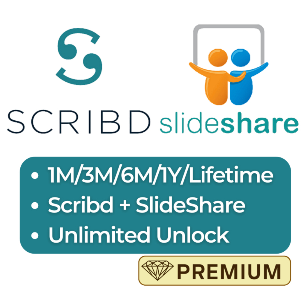 Scribd Scribd Lifetime  Slideshare Slide Share Genuine Warranty