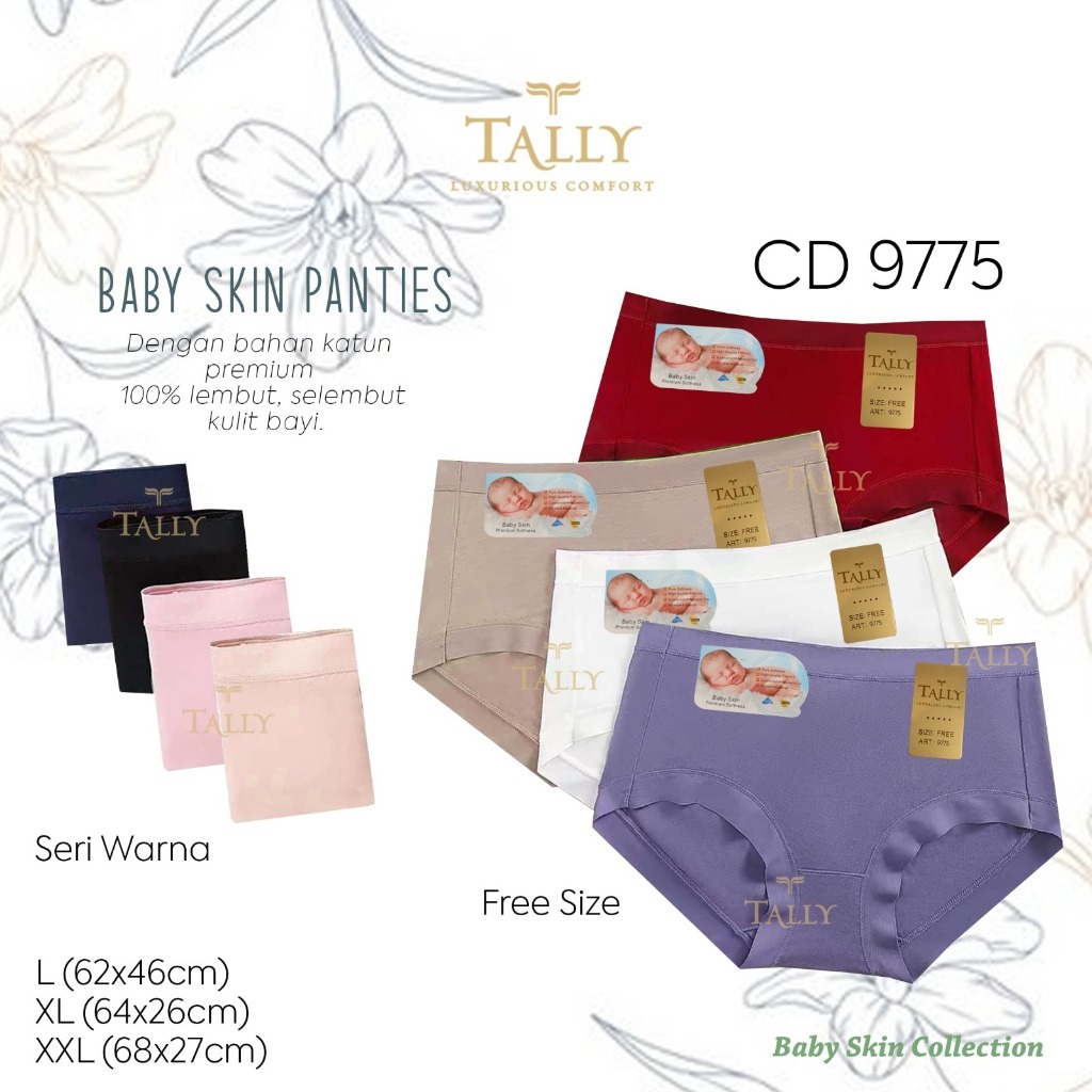 CD TALLY SEAMLESS KATUN BAMBUU 9775 TALLY - CD BABY SKIN TALLY 9775 L XL XXL-  Cd Wanita Tally 9775 