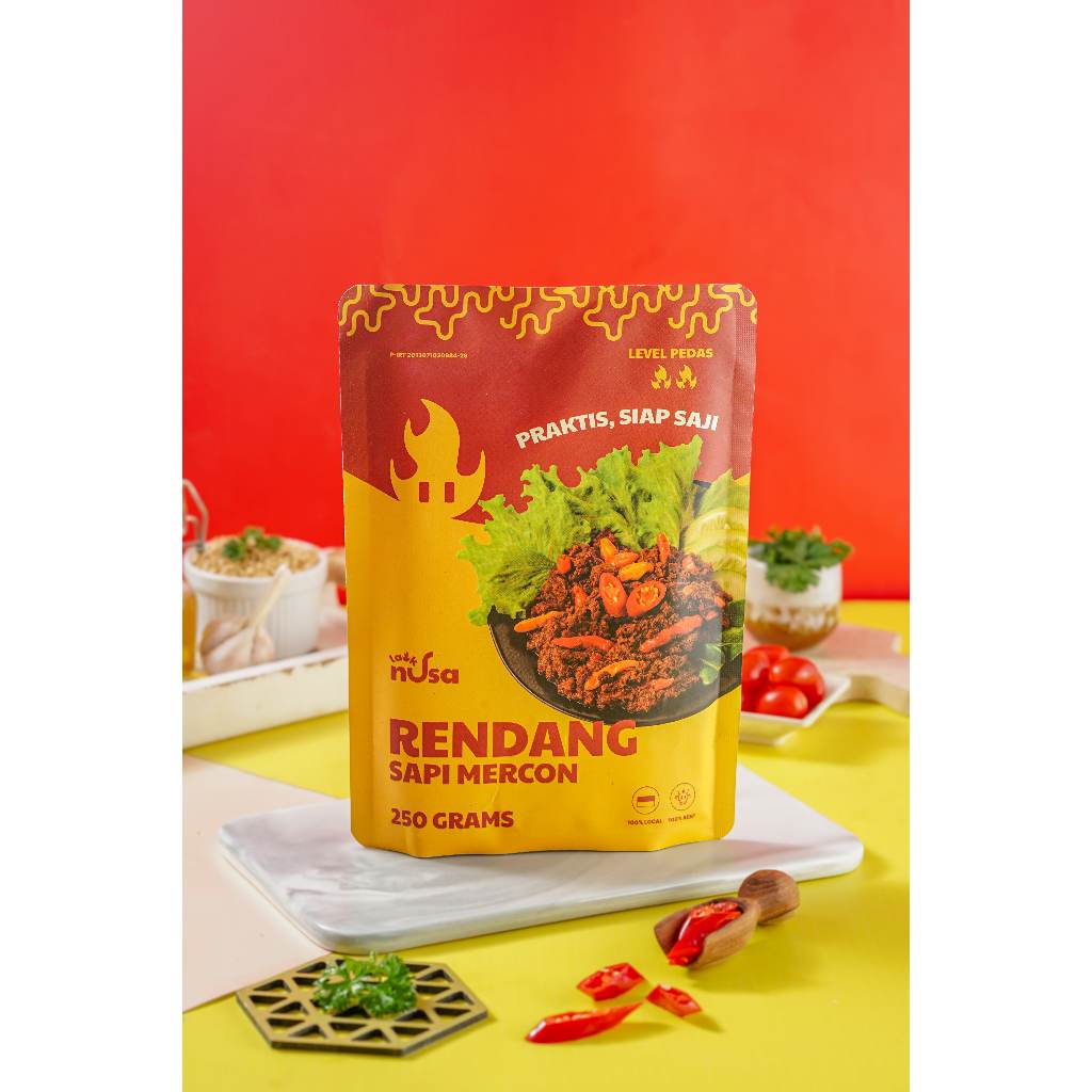 

Rendang Sapi Mercon Lauk Nusa - Lauk Siap Saji