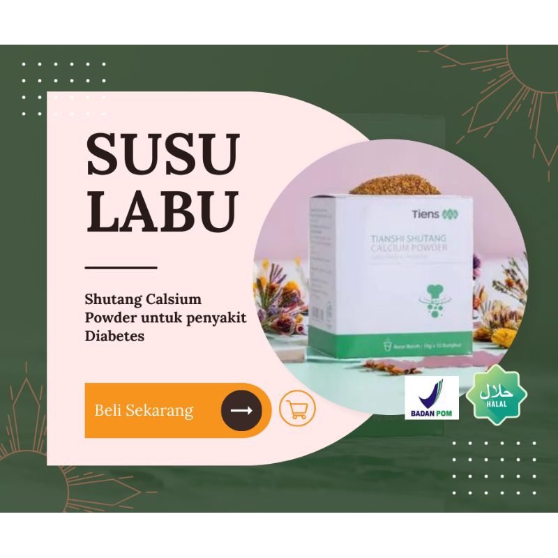 

Shutang Calsium Powder Tiens Original 1 Box 10 Sachet