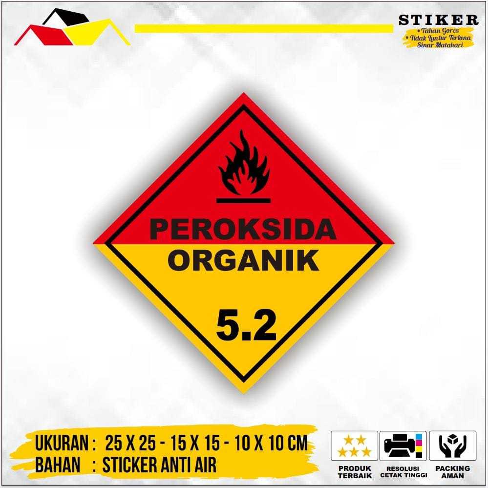 

Stiker Label Tanda Simbol B3 Peroksida Organik