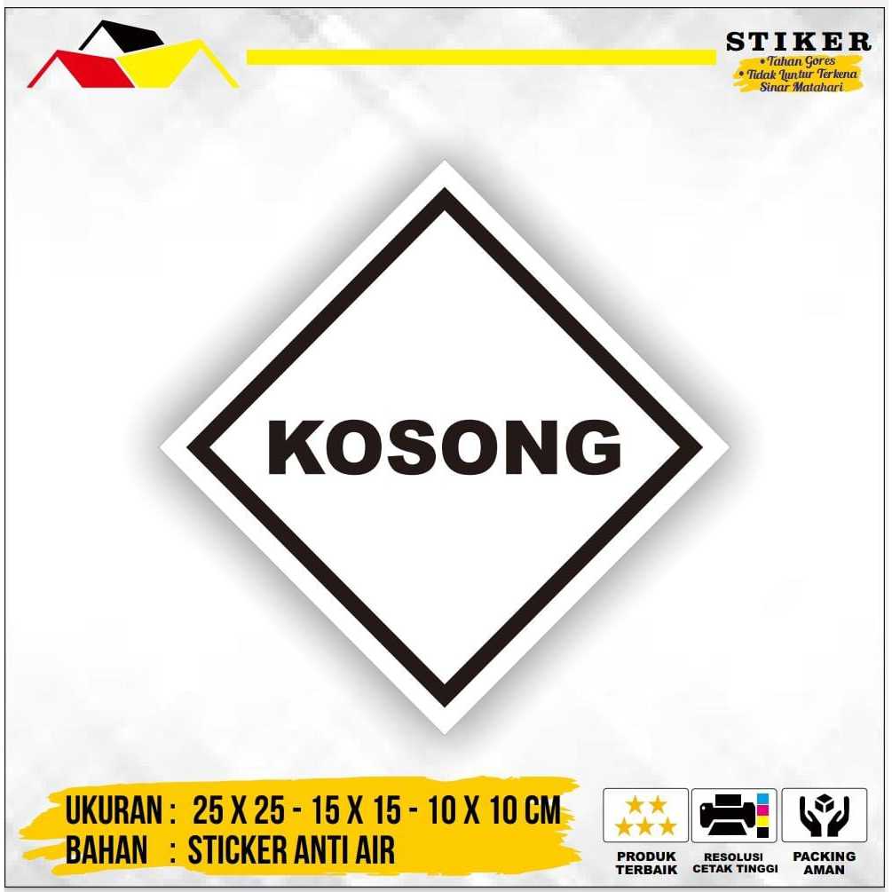 

Stiker Label Tanda Label B3 Kosong