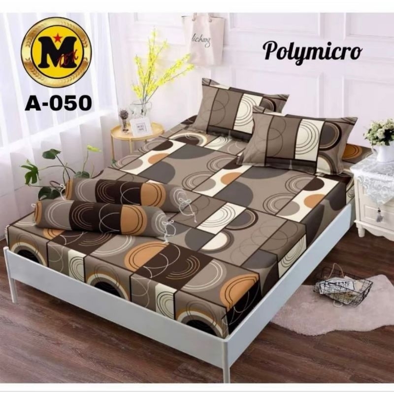 Seprai Sprei Motif Gantara Choco Set Sarung Bantal 2 Sarung Guling 1 Ukuran 180x200 Ukuran 160x200 U