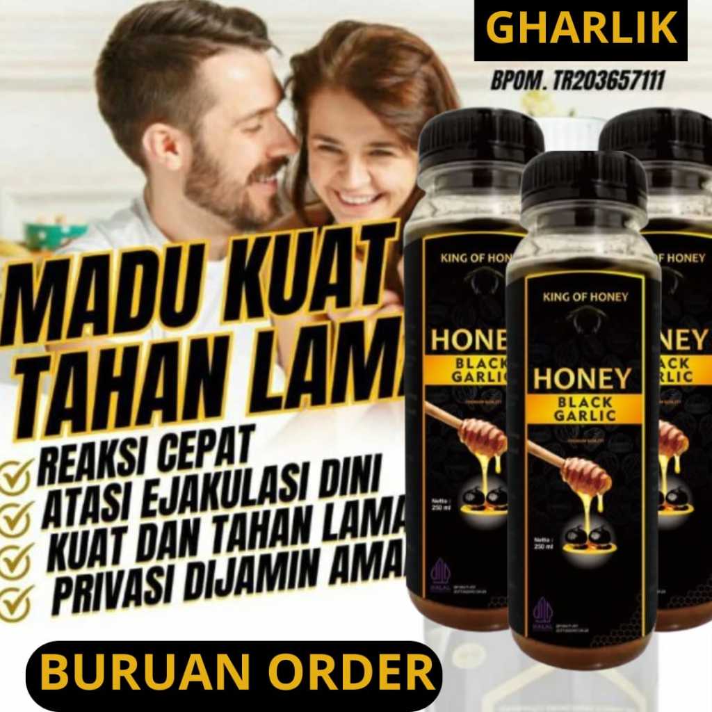 

Alamme Black Garlic Honey Madu Bawang Hitam Tunggal Lanang Premium 250ml.