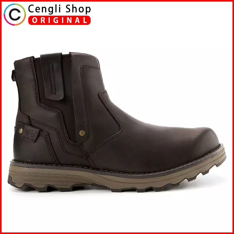 SEPATU CATERPILLAR CASUAL ORIGINAL BOOT PRIA KULIT ASLI ORI CAT-D6