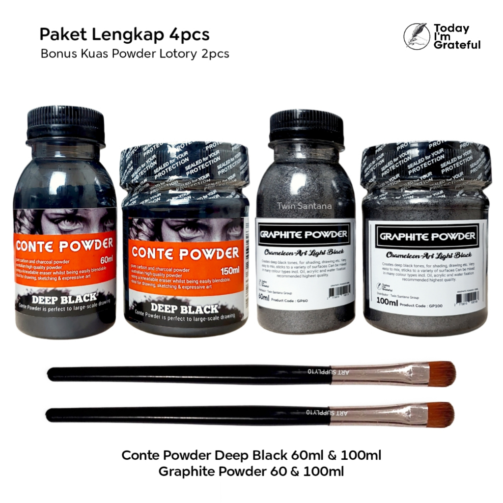 

Conte Powder Deep Black Graphite Powder 60 & 100ml