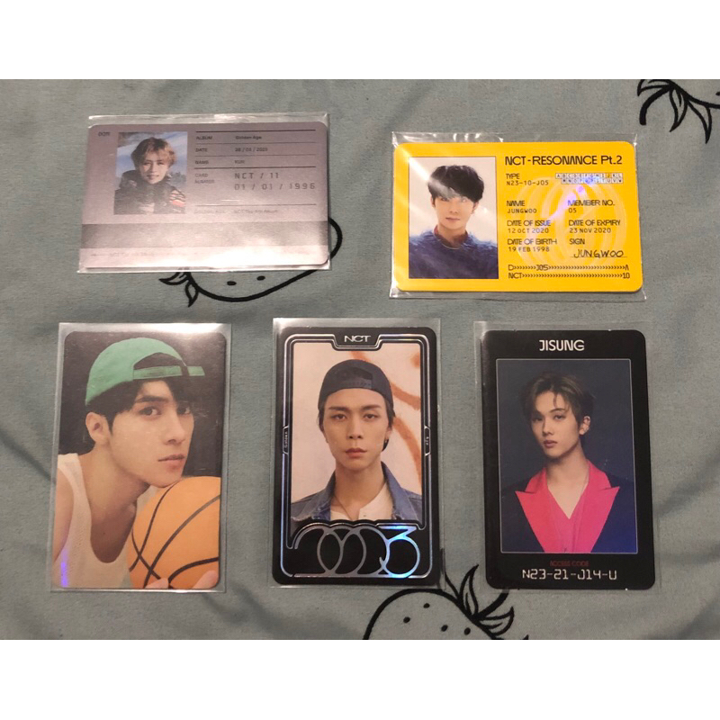 [BACA DESK] PHOTOCARD ID CARD OFFICIAL KUN HENDERY JOHNNY NCT 2023 GOLDEN AGE JISUNG JUNGWOO NCT 202