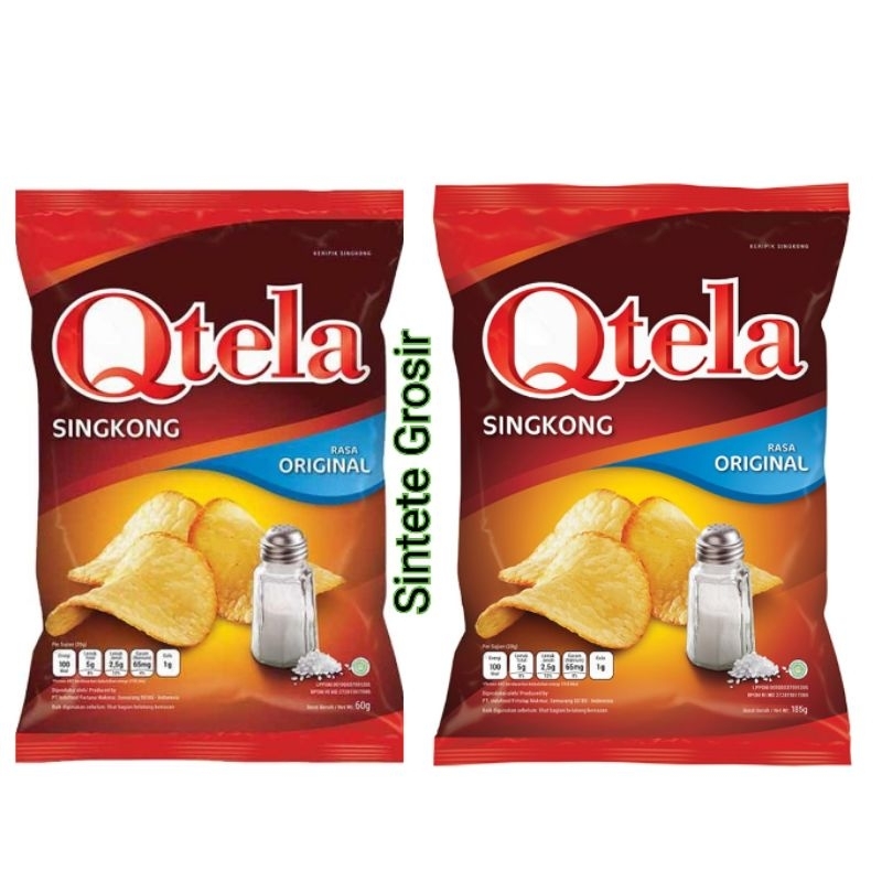 

Qtela Keripik Singkong Rasa Original Bag isi 60 & 180 gram